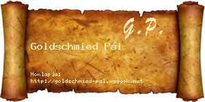 Goldschmied Pál névjegykártya